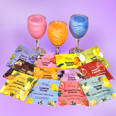 Pack of 12 Flavored Cotton Candy Glitter Bombs