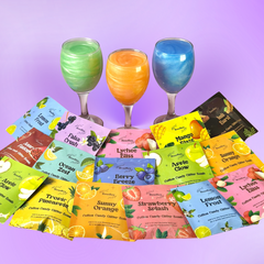 Pack of 16 Flavored Cotton Candy Glitter Bombs